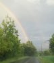Double rainbow around Schuyler on the way home