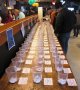 The row of gift certificates--close to a hundred!
